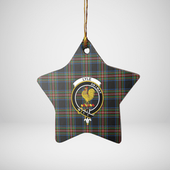 Clan Lyle Tartan Crest Star Ceramic Ornament WS86 Lyle Tartan Tartan Christmas