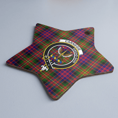 Clan Carnegie Modern Tartan Crest Star Ceramic Ornament MB35 Carnegie Modern Tartan Tartan Christmas