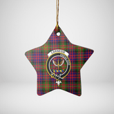 Clan Carnegie Modern Tartan Crest Star Ceramic Ornament MB35 Carnegie Modern Tartan Tartan Christmas