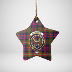 Clan Carnegie Modern Tartan Crest Star Ceramic Ornament MB35 Carnegie Modern Tartan Tartan Christmas
