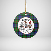 Clan Paterson Tartan Tartan Crest Gnome Round Ceramic Ornament OZ54 Paterson Tartan Tartan Christmas