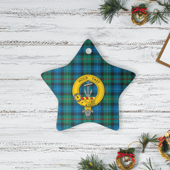 Clan Smith Ancient Tartan Crest Star Ceramic Ornament CQ87 Smith Ancient Tartan Tartan Christmas