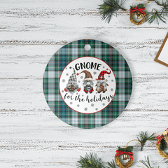 Clan MacKenzie Dress Ancient Tartan Tartan Crest Gnome Round Ceramic Ornament GZ59 MacKenzie Dress Ancient Tartan Tartan Christmas