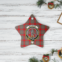 Clan MacBain Tartan Crest Star Ceramic Ornament GQ35 MacBain Tartan Tartan Christmas