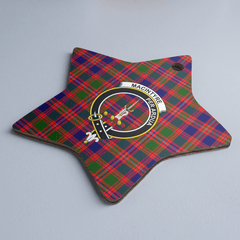 Clan MacIntyre Modern Tartan Crest Star Ceramic Ornament MI80 MacIntyre Modern Tartan Tartan Christmas