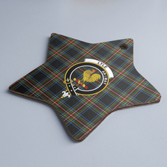 Clan Lyle Tartan Crest Star Ceramic Ornament WS86 Lyle Tartan Tartan Christmas