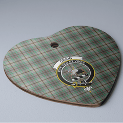 Clan Craig Tartan Crest Heart Ceramic Ornament GT49 Craig Tartan Tartan Christmas