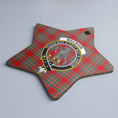 Clan MacBain Tartan Crest Star Ceramic Ornament GQ35 MacBain Tartan Tartan Christmas