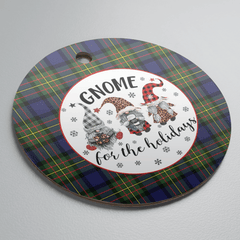 Clan MacLaren Modern Tartan Tartan Crest Gnome Round Ceramic Ornament PX69 MacLaren Modern Tartan Tartan Christmas