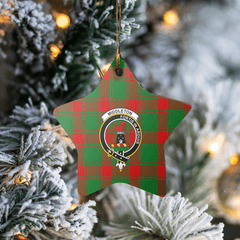 Clan Middleton Modern Tartan Crest Star Ceramic Ornament HD96 Middleton Modern Tartan Tartan Christmas