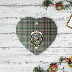Clan Craig Tartan Crest Heart Ceramic Ornament GT49 Craig Tartan Tartan Christmas