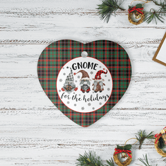Clan Cumming Hunting Ancient Tartan Tartan Crest Gnome Heart Ceramic Ornament VU71 Cumming Hunting Ancient Tartan Tartan Christmas