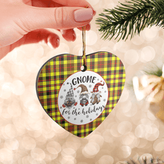 Clan Jardine Tartan Tartan Crest Gnome Heart Ceramic Ornament LB98 Jardine Tartan Tartan Christmas