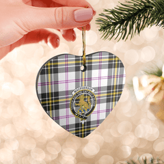 Clan MacPherson Dress Modern Tartan Crest Heart Ceramic Ornament JS47 MacPherson Dress Modern Tartan Tartan Christmas