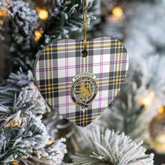 Clan MacPherson Dress Modern Tartan Crest Heart Ceramic Ornament JS47 MacPherson Dress Modern Tartan Tartan Christmas