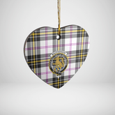 Clan MacPherson Dress Modern Tartan Crest Heart Ceramic Ornament JS47 MacPherson Dress Modern Tartan Tartan Christmas