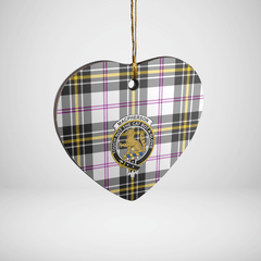 Clan MacPherson Dress Modern Tartan Crest Heart Ceramic Ornament JS47 MacPherson Dress Modern Tartan Tartan Christmas
