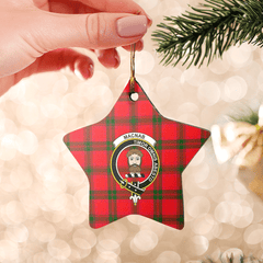 Clan MacNab Modern Tartan Crest Star Ceramic Ornament ZZ35 MacNab Modern Tartan Tartan Christmas