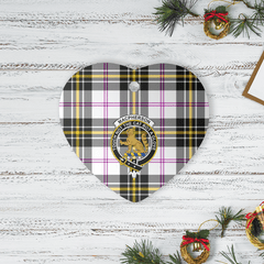 Clan MacPherson Dress Modern Tartan Crest Heart Ceramic Ornament JS47 MacPherson Dress Modern Tartan Tartan Christmas