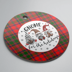 Clan Stewart of Appin Modern Tartan Tartan Crest Gnome Round Ceramic Ornament QU26 Stewart of Appin Modern Tartan Tartan Christmas
