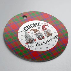 Clan MacKintosh Modern Tartan Tartan Crest Gnome Round Ceramic Ornament KV42 MacKintosh Modern Tartan Tartan Christmas