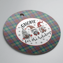 Clan Isle of Skye Tartan Tartan Crest Gnome Round Ceramic Ornament EA95 Isle of Skye Tartan Tartan Christmas