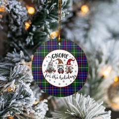 Clan Inglis Modern Tartan Tartan Crest Gnome Round Ceramic Ornament NP86 Inglis Modern Tartan Tartan Christmas
