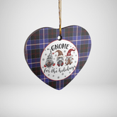 Clan Dunlop Modern Tartan Tartan Crest Gnome Heart Ceramic Ornament LV30 Dunlop Modern Tartan Tartan Christmas