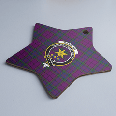 Clan Wardlaw Tartan Crest Star Ceramic Ornament ZP86 Wardlaw Tartan Tartan Christmas