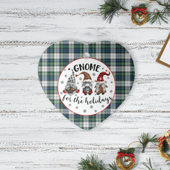 Clan Gordon Dress Ancient Tartan Tartan Crest Gnome Heart Ceramic Ornament XM76 Gordon Dress Ancient Tartan Tartan Christmas