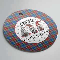 Clan MacBeth Modern Tartan Tartan Crest Gnome Round Ceramic Ornament PA91 MacBeth Modern Tartan Tartan Christmas