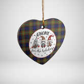 Clan MacLellan Modern Tartan Tartan Crest Gnome Heart Ceramic Ornament WC73 MacLellan Modern Tartan Tartan Christmas