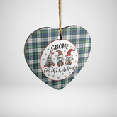 Clan Gordon Dress Ancient Tartan Tartan Crest Gnome Heart Ceramic Ornament XM76 Gordon Dress Ancient Tartan Tartan Christmas