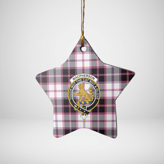 Clan MacPherson Hunting Modern Tartan Crest Star Ceramic Ornament RI61 MacPherson Hunting Modern Tartan Tartan Christmas