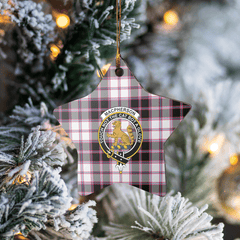Clan MacPherson Hunting Modern Tartan Crest Star Ceramic Ornament RI61 MacPherson Hunting Modern Tartan Tartan Christmas