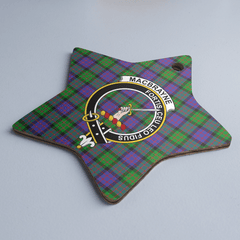Clan MacBrayne Tartan Crest Star Ceramic Ornament HX76 MacBrayne Tartan Tartan Christmas