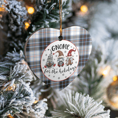 Clan MacRae Dress Modern Tartan Tartan Crest Gnome Heart Ceramic Ornament UC81 MacRae Dress Modern Tartan Tartan Christmas