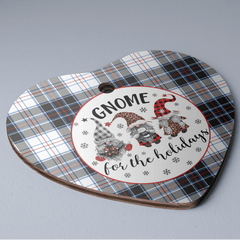 Clan MacRae Dress Modern Tartan Tartan Crest Gnome Heart Ceramic Ornament UC81 MacRae Dress Modern Tartan Tartan Christmas