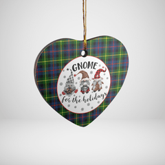 Clan Farquharson Modern Tartan Tartan Crest Gnome Heart Ceramic Ornament GK28 Farquharson Modern Tartan Tartan Christmas