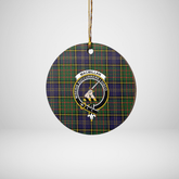 Clan MacMillan Hunting Modern Tartan Crest Round Ceramic Ornament MX16 MacMillan Hunting Modern Tartan Tartan Christmas