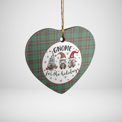 Clan MacKinnon Hunting Ancient Tartan Tartan Crest Gnome Heart Ceramic Ornament KT81 MacKinnon Hunting Ancient Tartan Tartan Christmas
