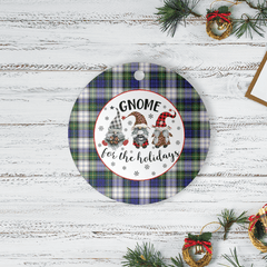 Clan Gordon Dress Modern Tartan Tartan Crest Gnome Round Ceramic Ornament YF55 Gordon Dress Modern Tartan Tartan Christmas