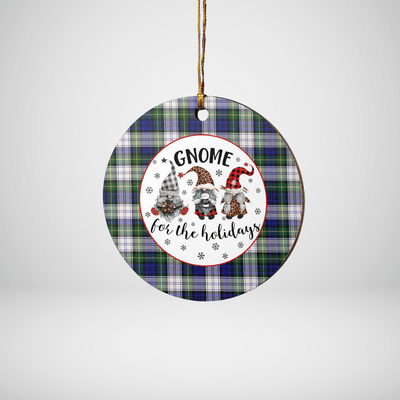 Clan Gordon Dress Modern Tartan Tartan Crest Gnome Round Ceramic Ornament