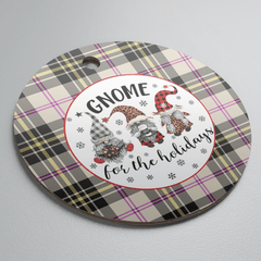 Clan MacPherson Dress Ancient Tartan Tartan Crest Gnome Round Ceramic Ornament EP30 MacPherson Dress Ancient Tartan Tartan Christmas