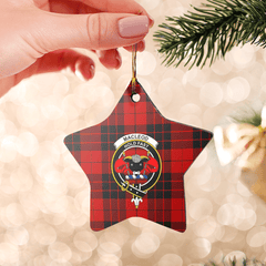 Clan MacLeod of Raasay Tartan Crest Star Ceramic Ornament UZ80 MacLeod of Raasay Tartan Tartan Christmas