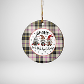 Clan MacPherson Dress Ancient Tartan Tartan Crest Gnome Round Ceramic Ornament EP30 MacPherson Dress Ancient Tartan Tartan Christmas
