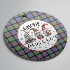Clan MacDonald Ancient Tartan Tartan Crest Gnome Round Ceramic Ornament YR79 MacDonald Ancient Tartan Tartan Christmas