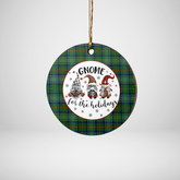 Clan Cranston Modern Tartan Tartan Crest Gnome Round Ceramic Ornament CQ58 Cranston Modern Tartan Tartan Christmas
