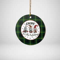 Clan MacArthur Modern Tartan Tartan Crest Gnome Round Ceramic Ornament BC88 MacArthur Modern Tartan Tartan Christmas