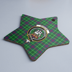 Clan Duncan Ancient Tartan Crest Star Ceramic Ornament ZA74 Duncan Ancient Tartan Tartan Christmas